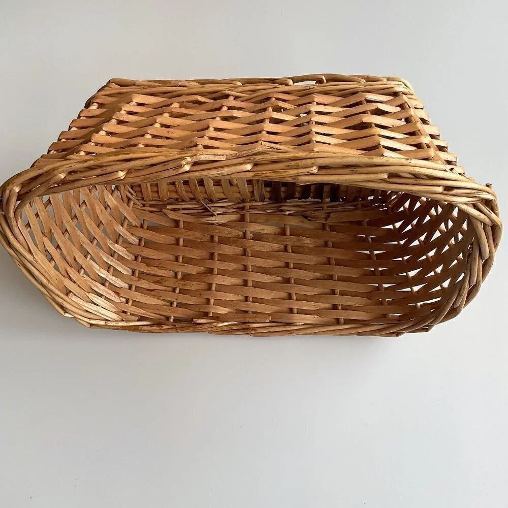 WOVEN RECTANGULAR BASKET HOME DECOR CRAFT DIY